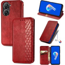 BDT Boutique Asus Zenfone 9 Için Kılıf Cüzdan Fonksiyonu Moda Tasarım Deri Kılıf Flip (Yurt Dışından)