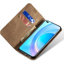 Xshine Honor Magic6 Pro 5g Deri Kasa Cüzdan Telefon Kapağı Kot Kumaş Dokusu (Yurt Dışından)