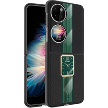 Xshine Huawei P50 Pocket Shell Pu+Akrilik+Tpu Cep Telefonu Kılıfı (Yurt Dışından)