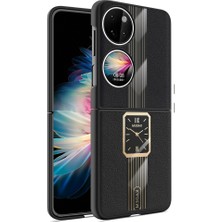 Xshine Huawei P50 Pocket Shell Pu+Akrilik+Tpu Cep Telefonu Kılıfı (Yurt Dışından)