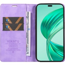 Xshine Honor X8B 4g Manyetik Kasa Litchi Doku Standı Telefon Kapağı (Yurt Dışından)