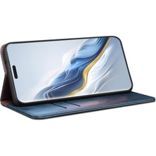 LRtools Honor Magic6 Pro 5g Deri Kılıf Mumsu Çılgın At Doku Cüzdan Telefon Kapağı (Yurt Dışından)