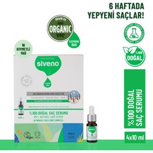 Siveno %100 Doğal Onarıcı Yoğunlaştırıcı Bakım Serumu Biberiye Yağlı Yıpranmış Dökülen Saçlara Özel 4x10 ml