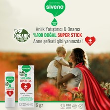 Siveno %100 Doğal Super Stick Anlık Yatıştırıcı Onarıcı Organik Yalancı İğde Yağlı Bitkisel 6 G