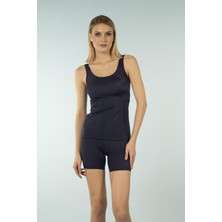 Estiva Şortlu Tankini Mayo - Lacivert