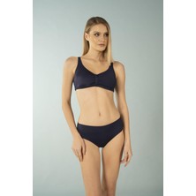 Estiva Luplu Toparlayıcı Yüksek Bel Bikini Takımı - Lacivert