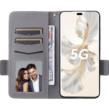 LRtools Honor 100 Pro 5g Litchi Doku Deri Deri Katlanabilir Stand Telefon Kapağı Kayış (Yurt Dışından)