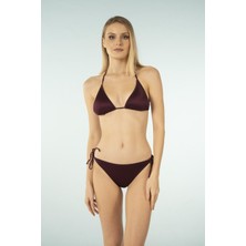 Estiva Üçgen Ipli Bikini Takımı - Mürdüm