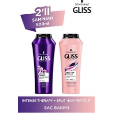 Gliss Intense Therapy Şampuan 500 Ml + Split Hair Miracle  500 Ml Şampuan
