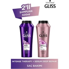 Gliss Intense Therapy Şampuan 500 Ml + Serum Deep Repaır 500 Ml Şampuan