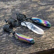 Qiuhong Shop A1 Gökkuşağı Kristalleri, Kristal Loc Boncuklar, Korkunç Boncuklar, Dreadlock Boncuklar, Titanyum Kuvars, Kristal Korku Boncuklar, Saç Aksesuarları (Yurt Dışından)