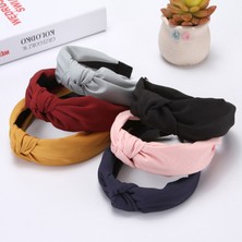 Qiuhong Shop Kırmızı Yeni Moda Çapraz Bayan Saç Bandı Kafa Türban Kadınlar Için Düz Renk Geniş Plastik Saç Çember Çerçeve Kız Saç Bantları Aksesuarları (Yurt Dışından)