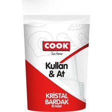 Cook Kristal Bardak Kullan&at 10 Lu x 10 Paket (100 adet)