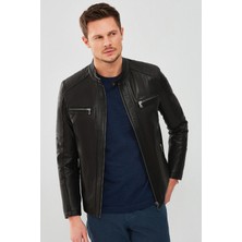 Derimod Dalı Erkek Deri Ceket