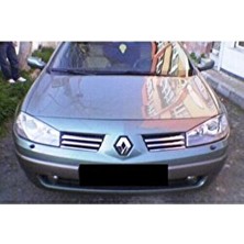 Ebal Oto Renault Megane 2  Krom Ön Panjur 6 Parça 2004-2006 Paslanmaz Çelik