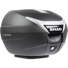 Shad SH34 Carbon Skin Motosiklet Arka Çanta (Topcase)