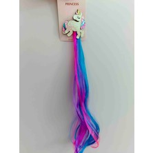 Nilz Simli Unicorn Figürlü Renkli Saçlı Pens Toka
