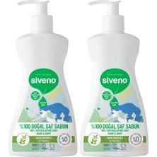 Siveno %100 Doğal Sıvı Kastil Sabun Zeytinyağlı Yoğun Nemlendirici Arındırıcı Bitkisel Vegan 300 ml x 2 Adet