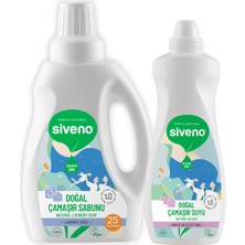 Siveno %100 Doğal Çamaşır Sabunu 750 ml & Çamaşır Suyu 700 ml Set