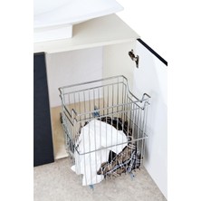 Çağdaş Teleskopik Raylı Uzun Çamaşır Sepeti 28 cm Ruç03