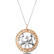 Serra Jewels ​Gümüş Rose İkizler Burcu Kolye