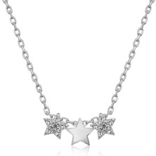 Serra Jewels Gümüş Üç Yıldız Kolye