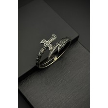 Frnch 925 Ayar Gümüş Italyan Model Gümüş Renk Erkek Bileklik FRJ12113-3113-A2