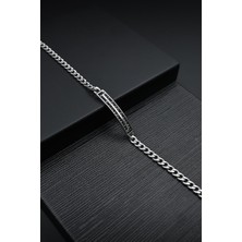 Frnch 316L Çelik Italyan Model Siyah Renk Erkek Bileklik FRJ12122-3122-B2