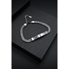 Frnch 316L Çelik Italyan Model Gümüş Renk Erkek Bileklik FRJ12127-3127-A