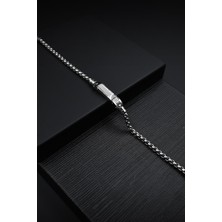 Frnch 316L Çelik Italyan Model Gümüş Renk Erkek Bileklik FRJ12133-3133-A