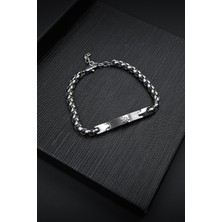 Frnch 316L Çelik Italyan Model Gümüş Renk Erkek Bileklik FRJ12138-3138-A