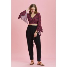 Los Banditos Beli Lastikli Pileli Yazlık Büyük Beden Pantolon