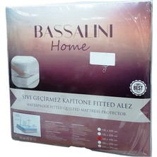 Bassalini Home Kapitoneli Fitted Sıvı Geçirmez Çift Kişilik Alez (160X200+30)