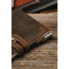 Saraci Leather Craft Hakiki Deri Defter, Deri Anı Defteri, Hakiki Deri Not Defteri