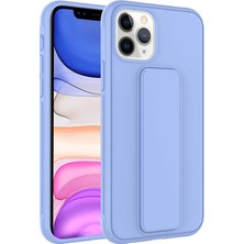 Lofy Apple iPhone 11 Pro - Uyumlu Qstand Kapak-Lila