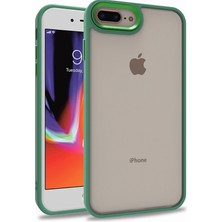 Lofy Apple iPhone 8 Plus - Uyumlu Flora Kapak-Kırmızı