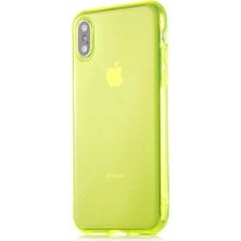 Lofy Apple iPhone Xs 5.8 - Uyumlu Mun Silikon-Pembe