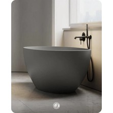 Bathson Ultima Plus Mat Gri Bağımsız Küvet 180X77X60 cm