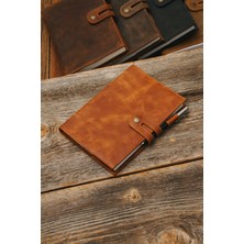 Saraci Leather Craft Hakiki Deri Defter, Deri Anı Defteri, Hakiki Deri Not Defteri