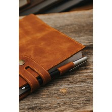 Saraci Leather Craft Hakiki Deri Defter, Deri Anı Defteri, Hakiki Deri Not Defteri