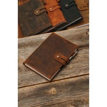 Saraci Leather Craft Hakiki Deri Defter, Deri Anı Defteri, Hakiki Deri Not Defteri