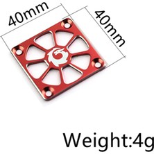 Silhouette Alüminyum Alaşımlı Soğutma Fanı Kapağı 40X40MM Rc Motor Esc Elektrik Düzenleyici Fan Koruma Kapağı, Mavi (Yurt Dışından)