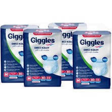 Giggles Yetişkin Emici Külot Medium 30'lu 4 Paket 120 Adet