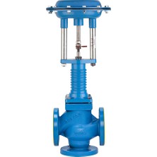 Unox DN32 3 Yollu Pnömatik On-Off Kızgın Yağ Vanası