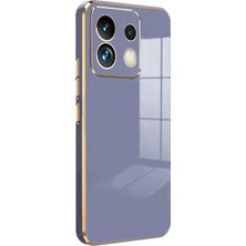 Microsonic Xiaomi Poco M6 Pro 4g Kılıf Olive Plated Lavanta Grisi