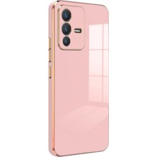 Microsonic Vivo V23 5g Kılıf Olive Plated Pembe