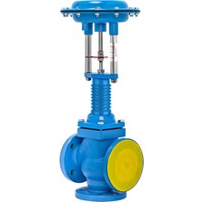 Unox DN25 3 Yollu Pnömatik On-Off Kızgın Yağ Vanası