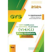 Temsil Yayınları GYS  2024 T.C. İçişleri Bakanlığı Görevde Yükselme ve Ünvan Değişikliği Sınavı Veri Hazırlama ve Kontrol Işletmeni (V.H.K.İ.) Ünvanı Konu Anlatım Kitabı