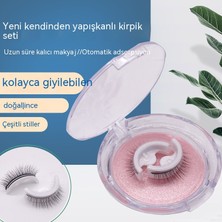 Love Chen 3df009 Kalın 10mm Yeniden Kullanılabilir Tutkalsız Kendinden Yapışkanlı Kirpik Çifti (Yurt Dışından)