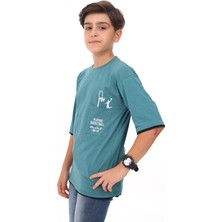 Angelos Girls Erkek Çocuk Cep Baskılı T-Shirt 9-14 Yaş LX6967